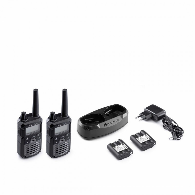 Midland XT70 Pro Duo portofoon, zwart