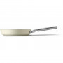 Smeg FPF2002CRM Koekenpan, 20 cm, keramisch, RVS handgreep, mat crème