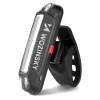 Wozinsky WSBLB2 fietsverlichtingsset, voor (400 lm) en achter, zwart