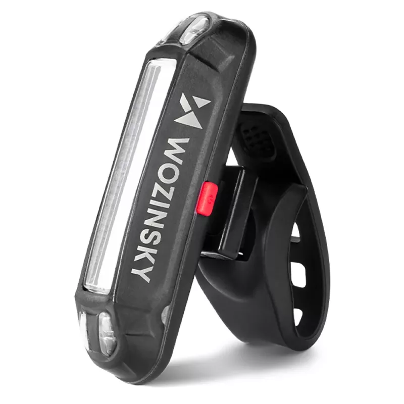 Wozinsky WSBLB2 fietsverlichtingsset, voor (400 lm) en achter, zwart