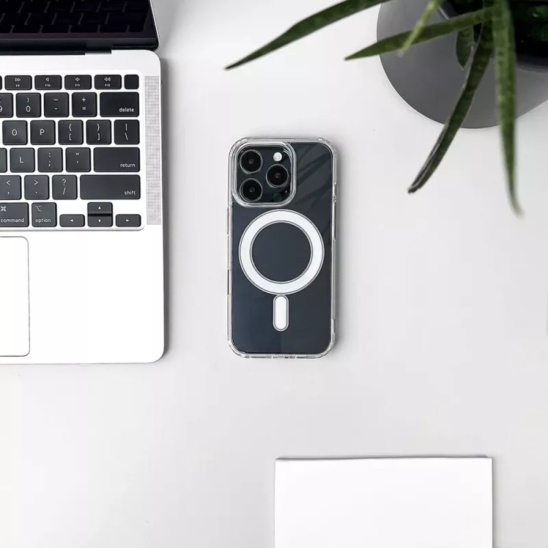 Hurtel MagSafe-compatibele transparante hoekhoes voor iPhone Air, transparant