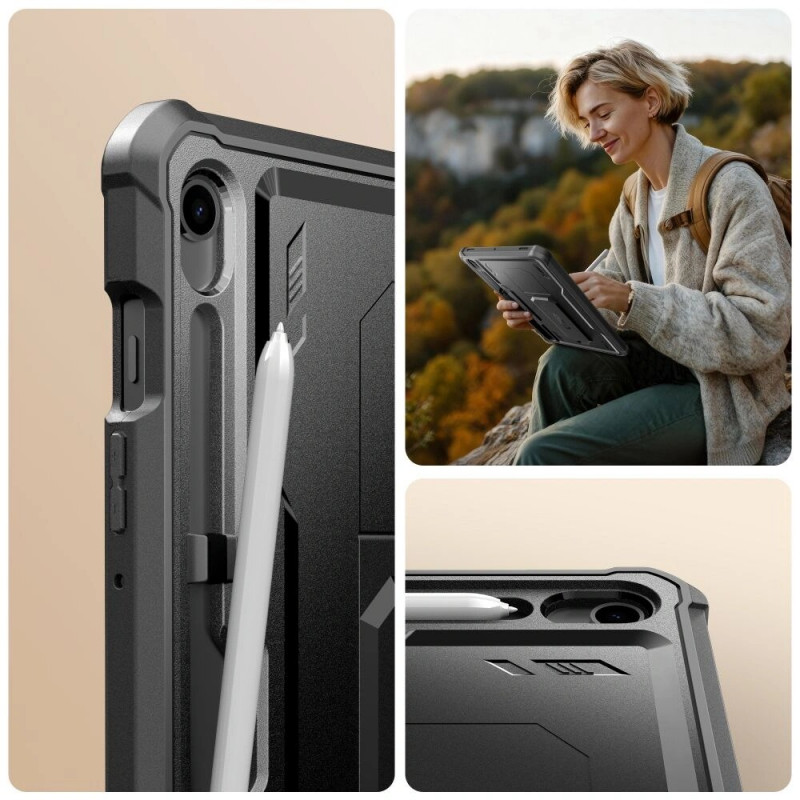 Tech-Protect Kevlar Pro-tablethoes voor Samsung Galaxy Tab S9 11.0 / S10 FE / S10 Lite 10.9 (X710 / X716B / X520 / X526 / X400 / X406B), zwart