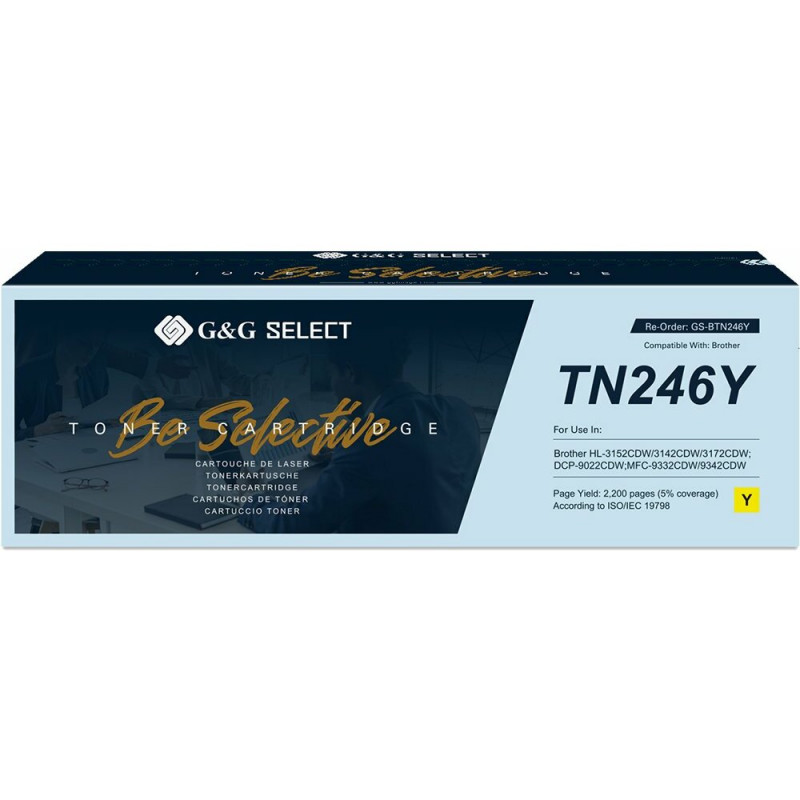 G&G Select compatibele toner voor Brother TN-246Y, geel (21143)