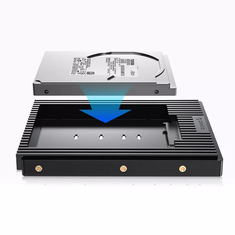 Orico D2SS-6G schijfadapter 2.5" naar 3.5", SATA III, zwart