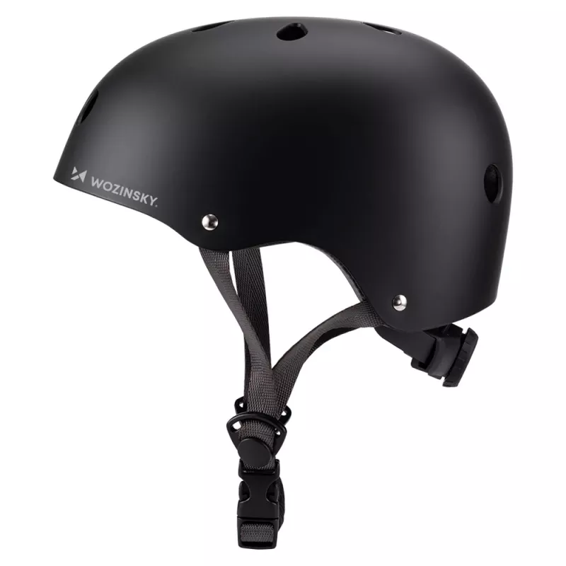 Wozinsky lichtgewicht BMX/scooterhelm, maat S (48-52 cm), zwart