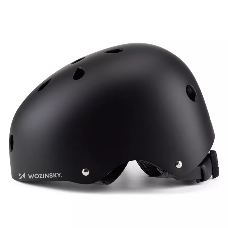 Wozinsky lichtgewicht BMX/scooterhelm, maat S (48-52 cm), zwart