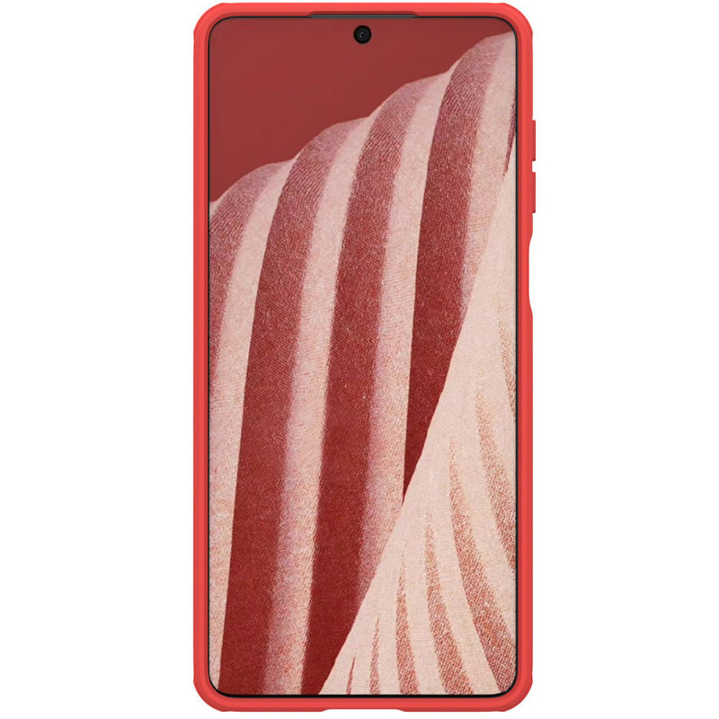 Nillkin Super Frosted Shield Pro-hoesje voor Samsung Galaxy A73, rood