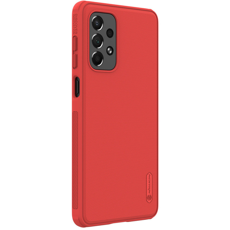 Nillkin Super Frosted Shield Pro-hoesje voor Samsung Galaxy A73, rood