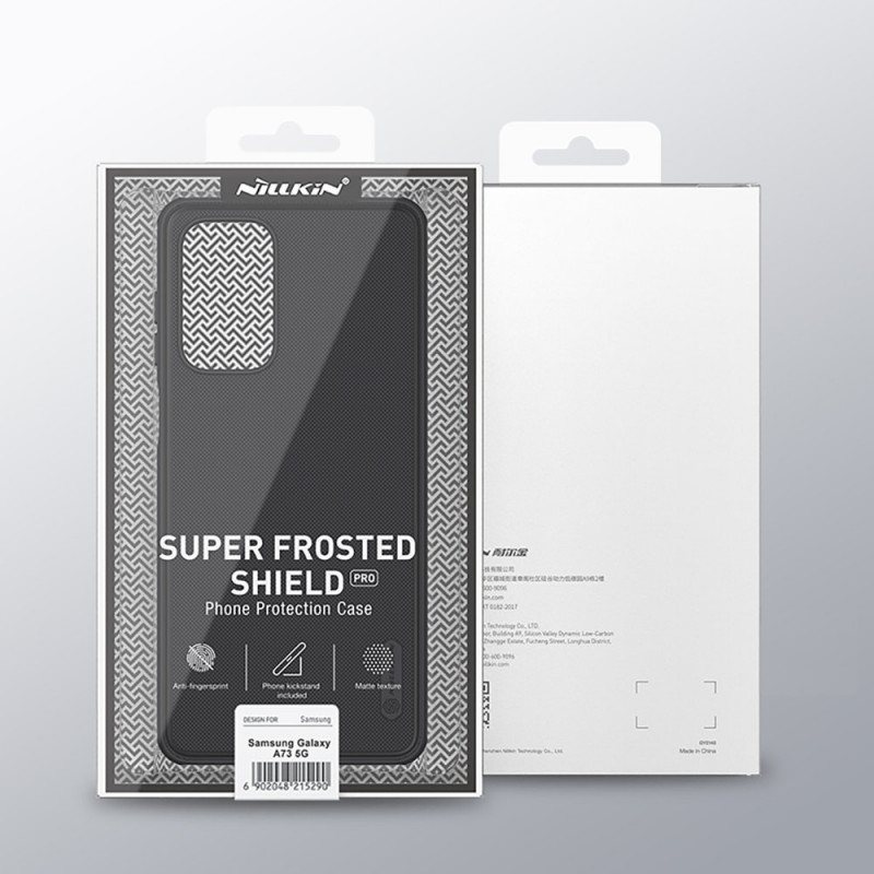 Nillkin Super Frosted Shield Pro-hoesje voor Samsung Galaxy A73, rood