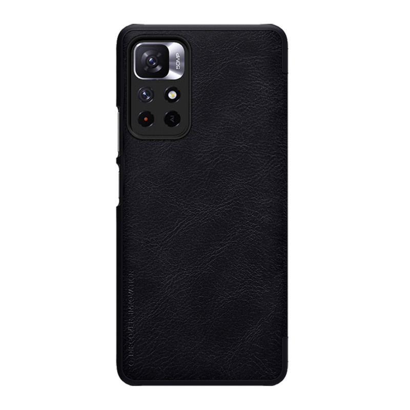 Nillkin Qin-hoesje voor Xiaomi Redmi Note 11T 5G / Poco M4 Pro 5G, zwart