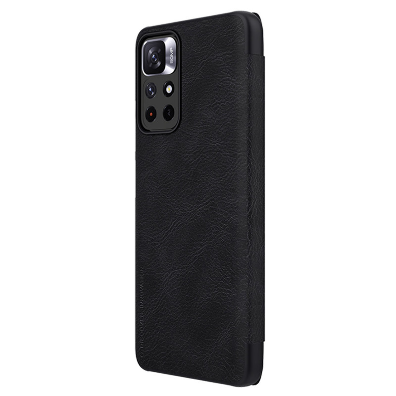 Nillkin Qin-hoesje voor Xiaomi Redmi Note 11T 5G / Poco M4 Pro 5G, zwart