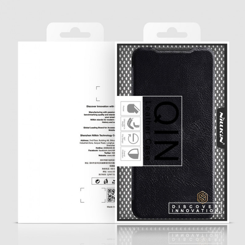 Nillkin Qin-hoesje voor Xiaomi Redmi Note 11T 5G / Poco M4 Pro 5G, zwart