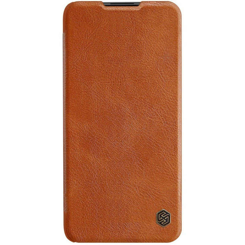 [CR] Nillkin Qin-hoesje voor Xiaomi Redmi Note 9T 5G, bruin (retour van consument)