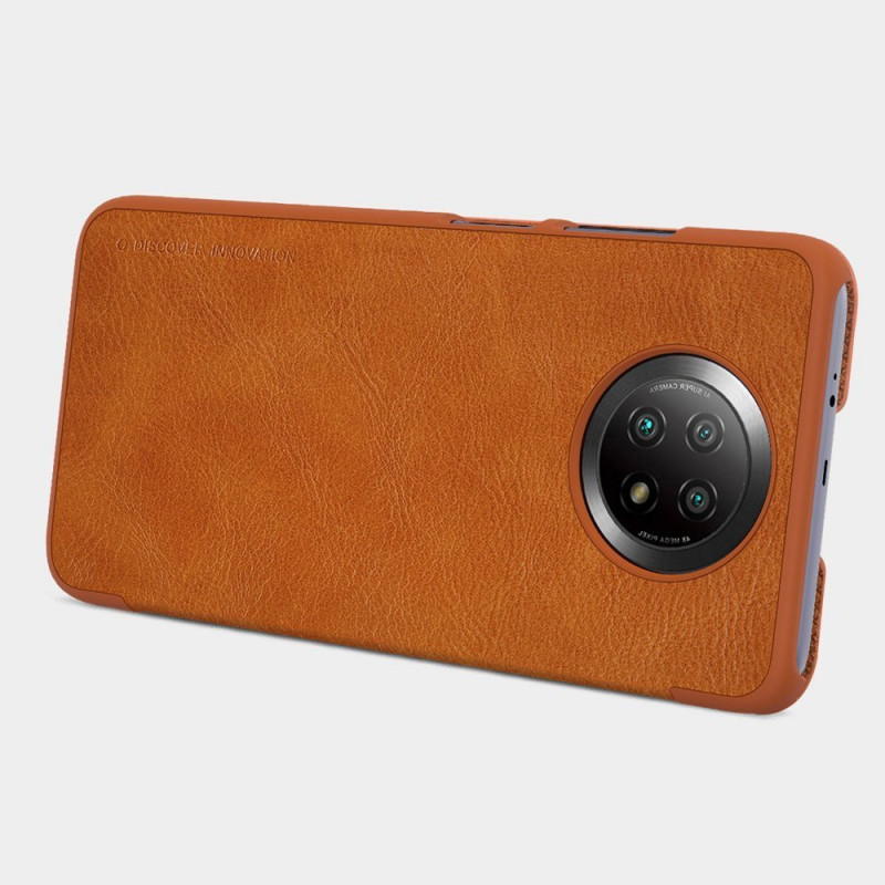 [CR] Nillkin Qin-hoesje voor Xiaomi Redmi Note 9T 5G, bruin (retour van consument)
