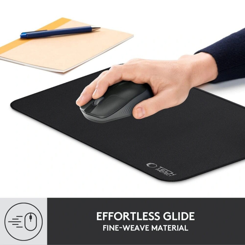 Tech-Protect A100 Muis Mat 35x25 cm, Zwart