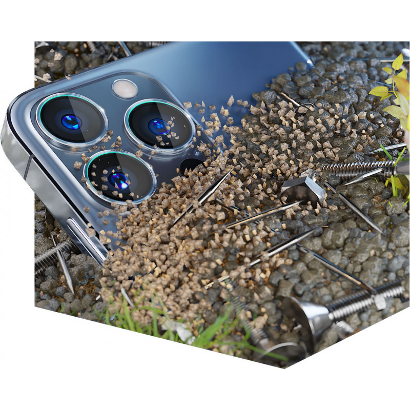 3MK Lens Protection Pro Apple iPhone 13 Pro / 13 Pro Max cameralensbeschermingsglas, grafietgrijs