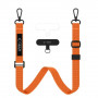 Tech-Protect C6S Rope Crossbody telefoonkoord, kosmisch oranje