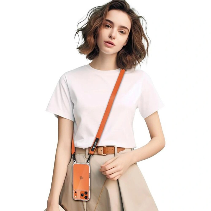 Tech-Protect C6S Rope Crossbody telefoonkoord, kosmisch oranje