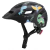 Wozinsky kinder-MTB-fietshelm met afneembaar vizier, maat XS (48-52 cm), zwart
