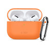 Tech-Protect Siliconen Hook-hoesje voor Apple AirPods Pro 3, kosmisch oranje