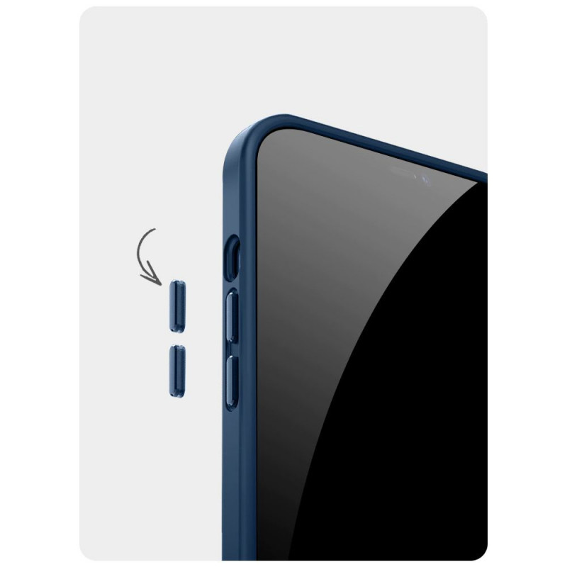 Tech-Protect Magmat MagSafe-hoesje voor Apple iPhone 12/12 Pro, mat zwart
