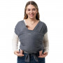 Momcozy M20SSCJ01 Baby Wrap Carrier, Donkergrijs
