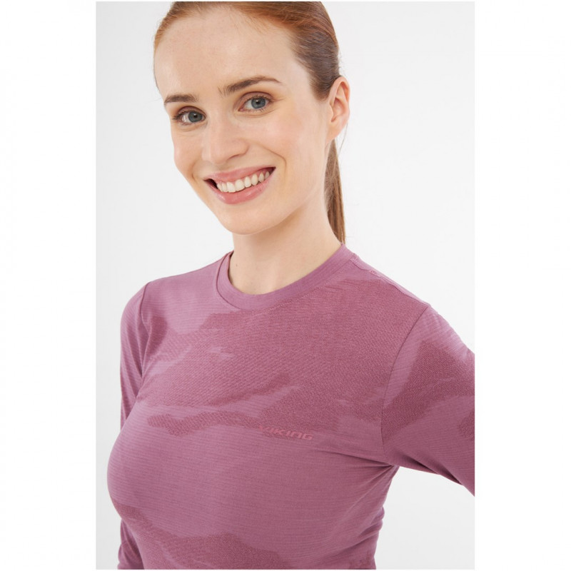 Viking Gasher Lady Set Merino damesondergoed, roze, L