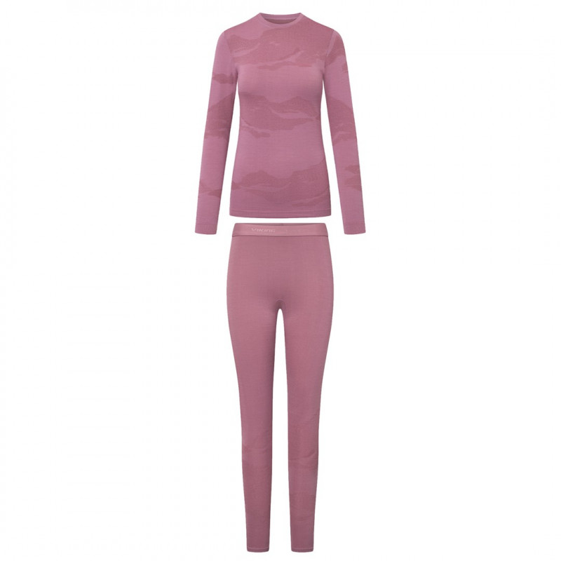 Viking Gasher Lady Set Merino damesondergoed, roze, L