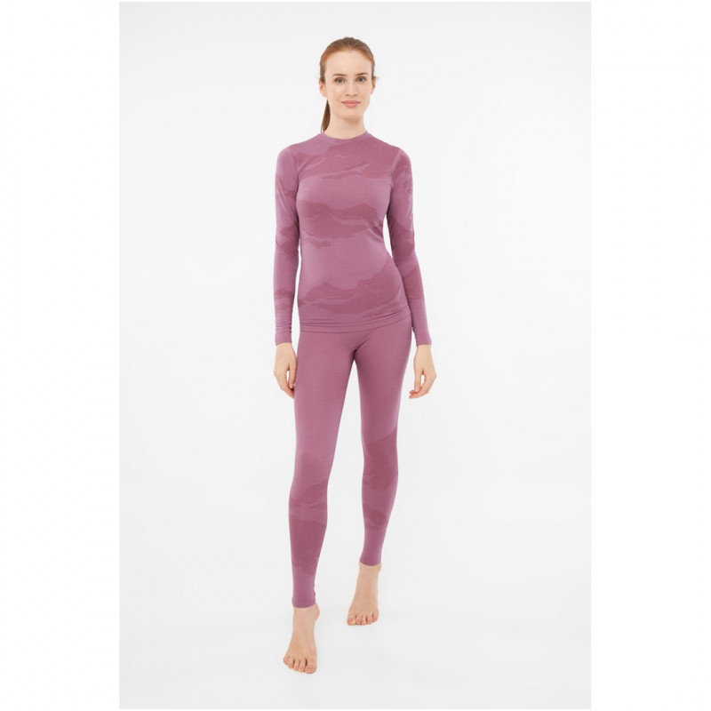 Viking Gasher Lady Set Merino damesondergoed, roze, M
