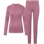 Viking Gasher Lady Set Merino damesondergoed, roze, S