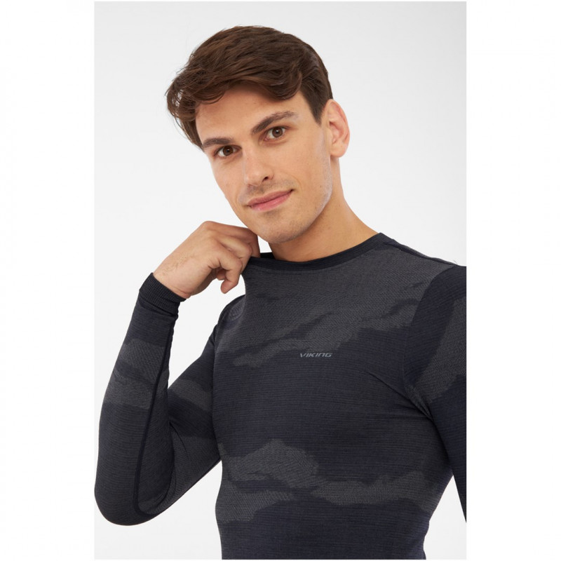 VIKING Gasher Man Set Merino herenondergoed, maat L, marineblauw