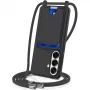 Hurtel Samsung Galaxy S26 TPU-hoesje met kaarthouder en crossbody-lanyard, zwart