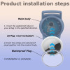 Tech-Protect Nylon For Kids-band voor Apple AirTag 1 / 2, Astronaut