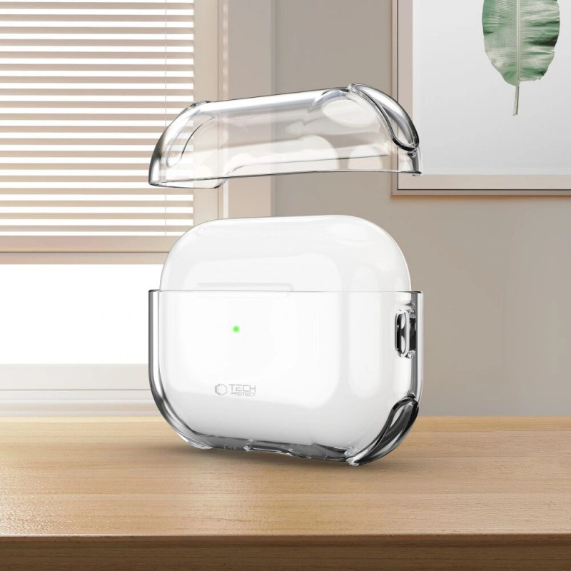Tech-Protect Bounce-hoesje voor Apple AirPods Pro 3, transparant