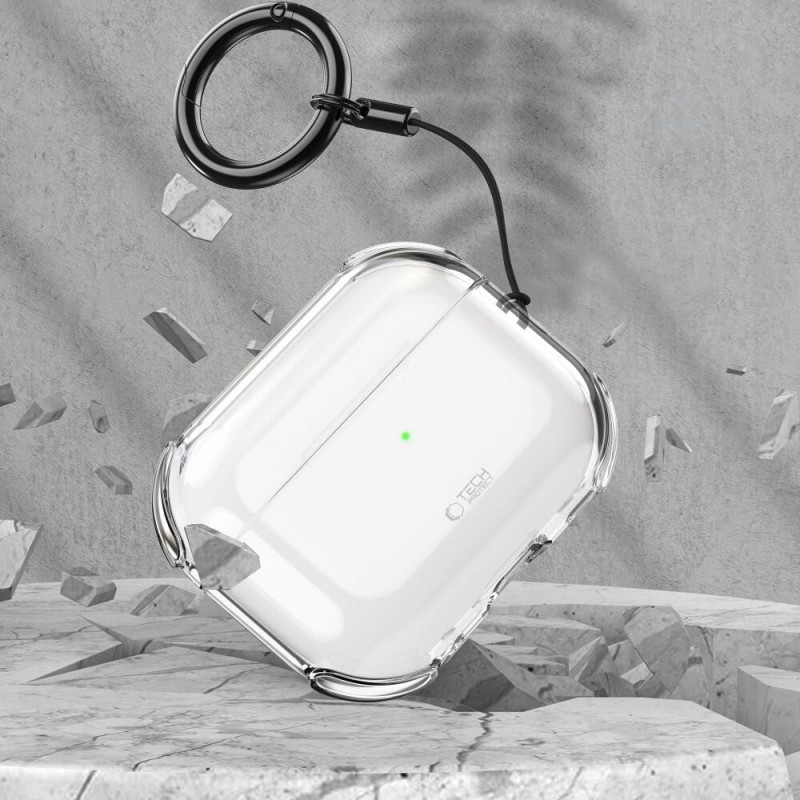 Tech-Protect Bounce-hoesje voor Apple AirPods Pro 3, transparant