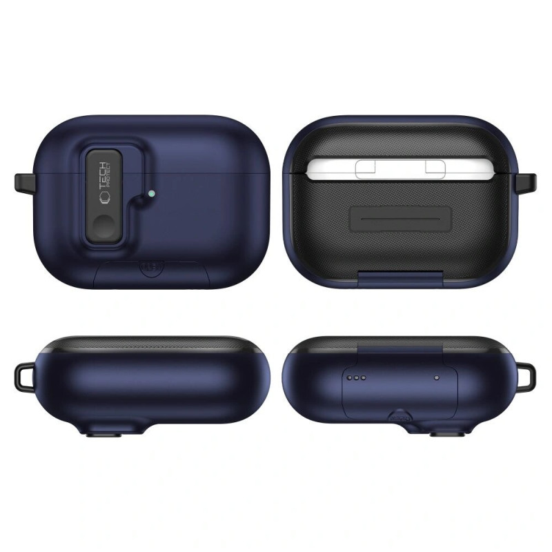 Tech-Protect Slim Hook hoesje voor Apple AirPods Pro 3, marineblauw