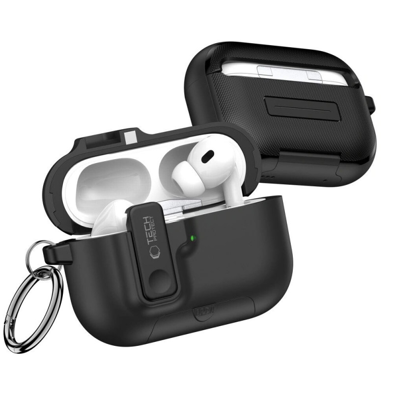 Tech-Protect Slim Hook-hoesje voor Apple AirPods Pro 3, zwart