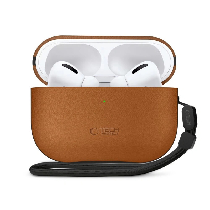 Tech-Protect NaturalFit-hoesje voor Apple AirPods Pro 3, bruin