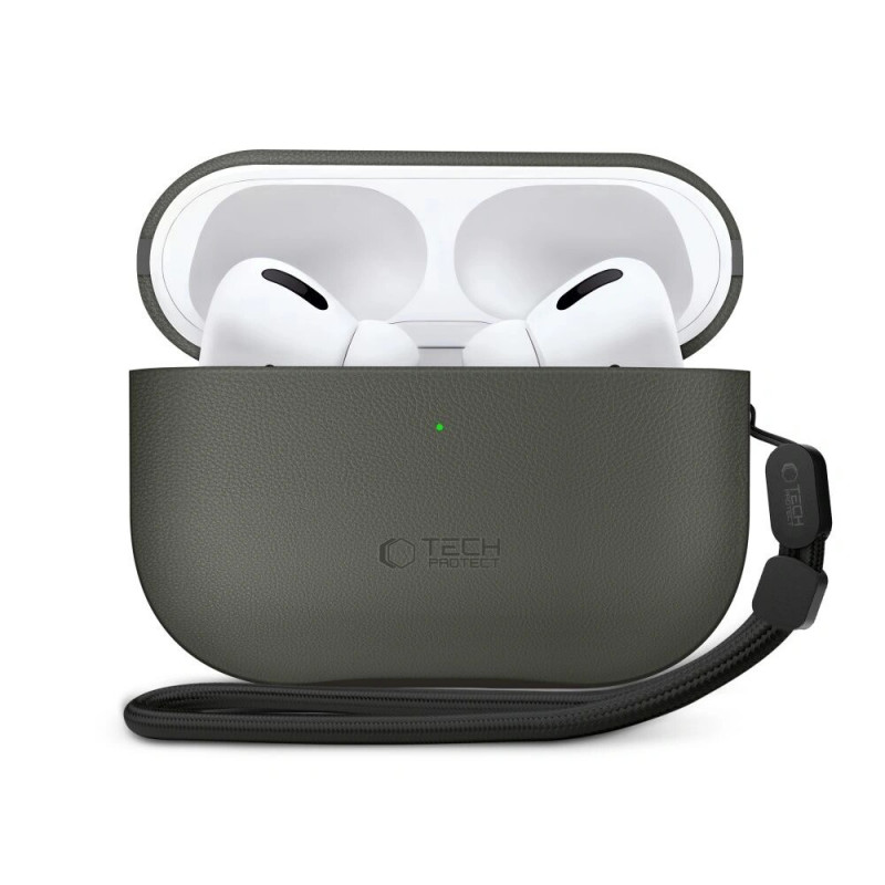 Tech-Protect NaturalFit-hoesje voor Apple AirPods Pro 3, olijfgroen