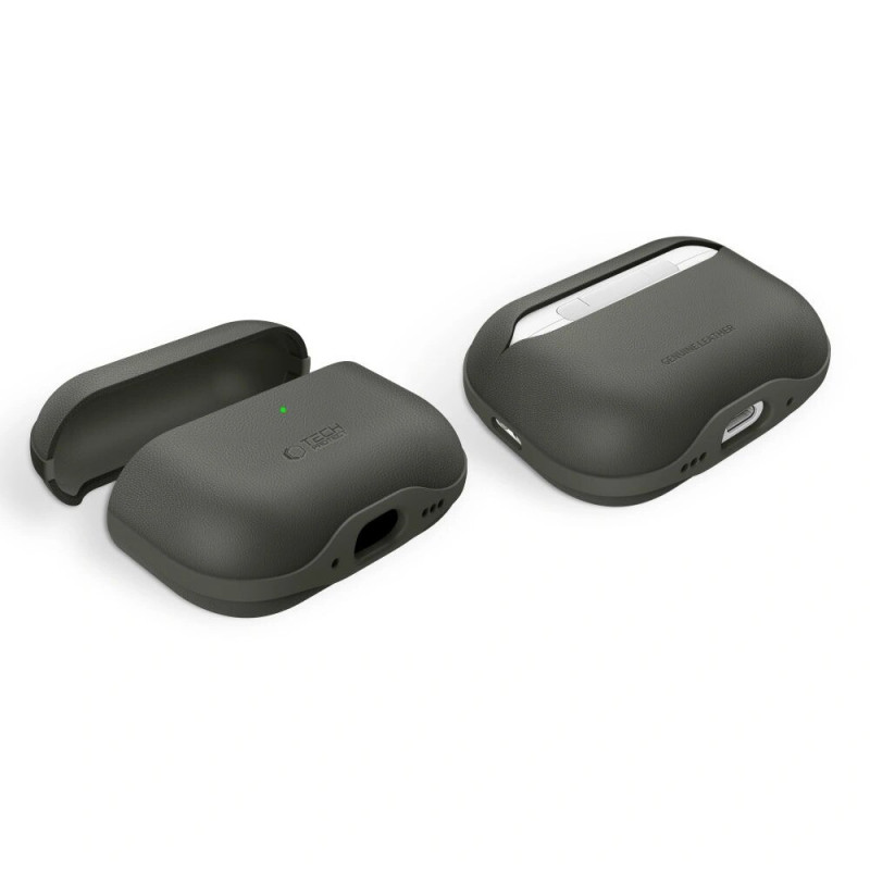 Tech-Protect NaturalFit-hoesje voor Apple AirPods Pro 3, olijfgroen