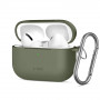 Tech-Protect Silicone Hook-hoesje voor Apple AirPods Pro 3, olijfgroen