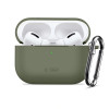 Tech-Protect Silicone Hook-hoesje voor Apple AirPods Pro 3, olijfgroen