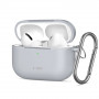Tech-Protect silicone haakhoesje voor Apple AirPods Pro 3, krijtgrijs