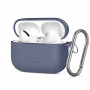 Tech-Protect Siliconen Hook-hoesje voor Apple AirPods Pro 3, lichtblauw
