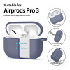 Tech-Protect Siliconen Hook-hoesje voor Apple AirPods Pro 3, lichtblauw