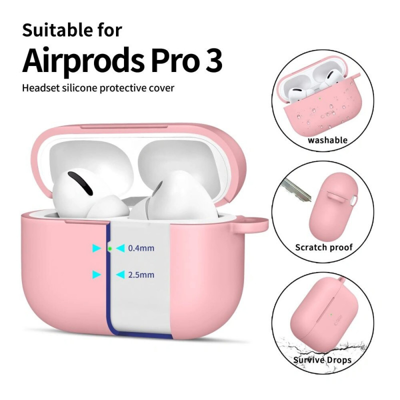 Tech-Protect Siliconen haakhoesje Apple AirPods Pro 3 roze