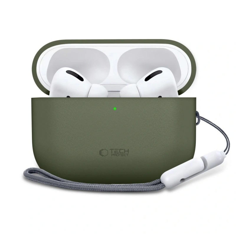 Tech-Protect Siliconen hoesje Apple AirPods Pro 3 olijfgroen