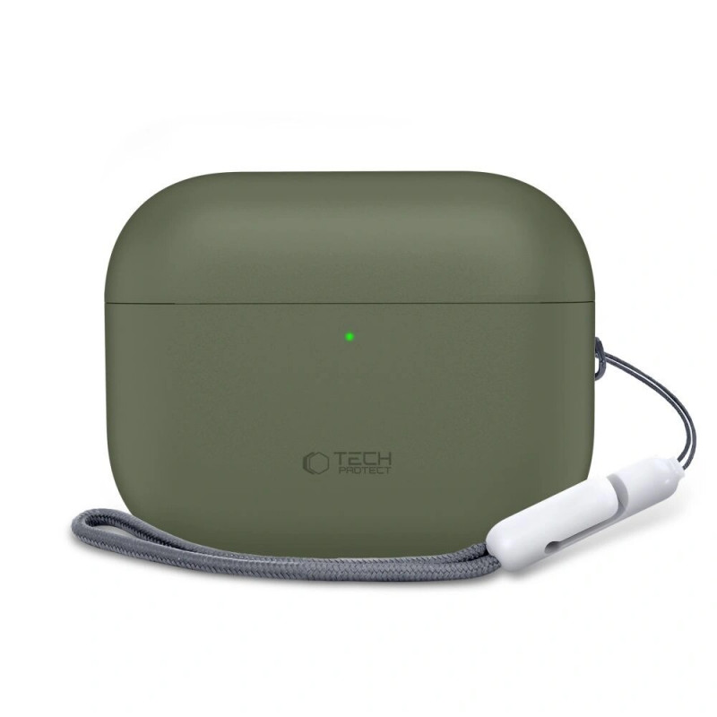 Tech-Protect Siliconen hoesje Apple AirPods Pro 3 olijfgroen