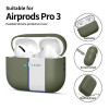 Tech-Protect Siliconen hoesje Apple AirPods Pro 3 olijfgroen