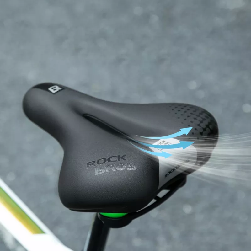 Rockbros 6876 Comfortabel Ergonomisch Bicycle-zadel, zwart